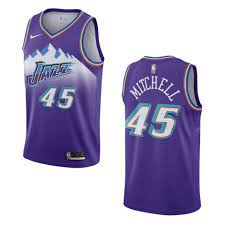 Shop top fashion brands jerseys at amazon.com free delivery and returns possible on eligible purchases Men S Utah Jazz 45 Donovan Mitchell Hardwood Classics Swingman Jersey Purple Cfjersey Store