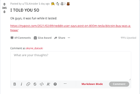 Cryptocurrency could be a smart investment to add to your portfolio. Reddit User Who Leaked Tesla S Bitcoin Investment News Was Just High