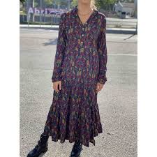 | view 34 motif robe siberie illustration, images and graphics from +50,000 possibilities. Robe Longue Viscose Imprimee A Col Motif Feuilles Multi