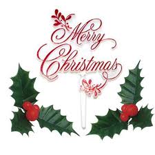 Hello hello, my christmas pick this year for my friends half a world away in aus… thought i would post it and extend me season greetings and well wishes to everyone here at da and in particular my. Red Merry Christmas Pick With 2 Holly Leaf Decobake