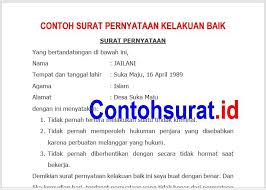 Oleh karenanya, pengadilan negeri palopo menetapkan putusan terhadap perkara perdata nomor 3428k/pdt/1985 dengan menyatakan bahwa surat bukti yang hanya merupakan suatu pernyataan tidaklah mengikat dan tidak dapat disamakan dengan kesaksian yang seharusmya diberikan dibawah sumpah di muka pengadilan. Contoh Surat Pernyataan Kelakuan Baik Surat Penjara Tanggal