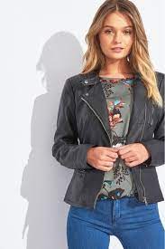 Buy Only Faux Leather Biker Jacket From Next New Zealand Faux Leather Biker Jacket Leather Biker Jacket Fashion