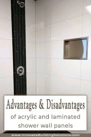 How To Compare Acrylic Vs Laminated Shower Wall Panels Shower Wall Panels Shower Wall Shower Remodel