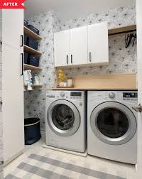 See the small laundry room before and after pictures. Before And After This 1000 Ikea Laundry Room Is Peak Organization Laundry Room Organization Ikea Laundry Room Laundry Room