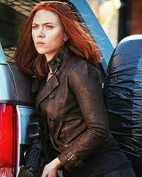 Nat Follow Scarlettjoh Lovecredit Scarlettjohansson Best Tags Scarlettjohansson Blackwidow Natasharomano Scarlett Leather Jacket Scarlett Johansson