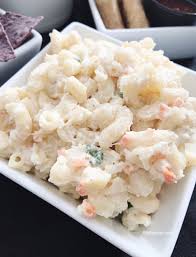 Apparently, this is a typical macaroni salad from the islands. Hawaiian Mac Salad Big E Hawaiian Grinds