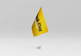 Download Premium Psd Desk Flag Mockup