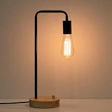 At amazon.co.uk we've got a large selection of table and bedside lamps. Haitral Industrial Desk Lamp Vintage Edison Bulb Table Lamp For Dorm Office Bedroom Living Room Black Without Bulb Amazon Com