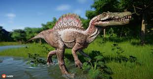 How to unlock the this is very dangerous territory achievement in jurassic world evolution: Spinosaurus Jw E Jurassic Park Wiki Fandom