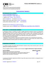 Banche ed istituti di credito e risparmio. Foglio Informativo Relativo A Internet Banking