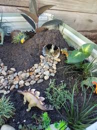 Pin By Gwenaelle Bohuon On Dinosaur Garden Dinosaur Garden Gardening For Kids Miniature Garden