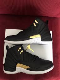 Jordan 12 Retro Black Metallic Gold White W Jordan 12 Retro Black Metallic Gold White Size 8 5 W Deadstock Never Worn Make An Offer Cutesize12womensshoes In 2020