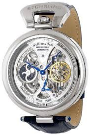 Stuhrling Original Men S 127a 3315c2 Emperor S Grandeur Automatic Skeleton Silver Dial Watch Erkek Saat Saatler Aksesuarlar