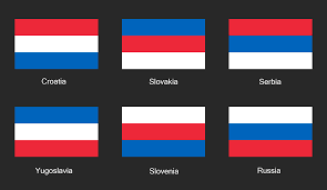 Would you confuse these flags for russia's tricolor? Redesigned Simplistic Flags Of Slovakia And Slovenia That Complete All Possible Combinations Of Pan Slavic Colors In Three Striped Flags Vexillology