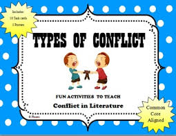 Types Of Conflict Bundled Set Posters Iphone Task Cards Types Of Conflict Conflict In Literature Task Card Activities
