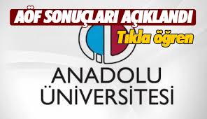 Anadolu üniversitesi açıköğretim sistemi, eskişehir. Acikogretim Sonuclari Aciklandi