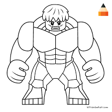 Coloring Page For Kids How To Draw Lego Hulk Hulk Coloring Pages Avengers Coloring Pages Lego Coloring Pages