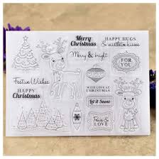 Coordinate with any of our inks or embossing powders for a professional Kwan Crafts Merry Christmas Deer Tree Peace Love Clear Stamps For Card Making Decoration And Diy Scrapbooking Clear Stamps Arts Crafts Sewing Rayvoltbike Com