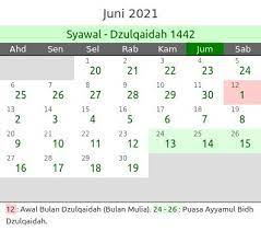 Inilah nama nama bulan hijriyah dalam islam. Kalender Islam Bulan Juni 2021 Dan Peristiwanya Enkosa Com Informasi Kalender Dan Hari Besar Bulan Januari Hingga Desember 2021