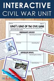 Engaging Civil War Unit 7th Grade Social Studies 6th Grade Social Studies Social Studies Worksheets