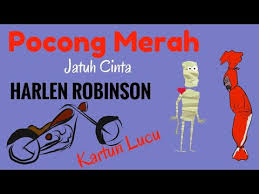 Pocong Merah Jatuh Cinta Harlen Robinson Kartun Lucu Pocong Lucu Kartun Hantu Youtube
