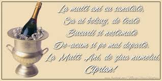 Si va fiti motive de bucurie pentru altii. La Multi Ani Cu Sanatate Sa Ai Belsug De Toate Bucurii Si Nestemate De Acum Si Pe Mai Departe La Multi Ani De Ziua Numelui Ciprian Felicitari De Ziua Numelui Pentru Ciprian