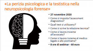 Webinar Di Psicologia Giuridica Neuropsicologia Forense Mobbing Disforia Di Genere 24 Ore Centro Meme