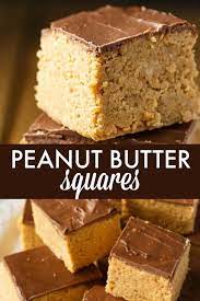 Peanut Butter Squares Recipe Peanut Butter Recipes Peanut Butter Squares Desserts