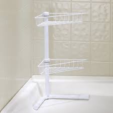 Choose from contactless same day delivery, drive up and more. Lakeside Free Standing Corner Bathroom Shelf 2 Tier Shower Organizer Caddy White Target