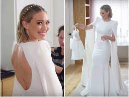 Mardi soirs nous sommes devenus de. Hilary Duff Married Musician Matthew Koma In A Low Key Home Wedding Wearing One Of Kate Middleton S Favorite Designers