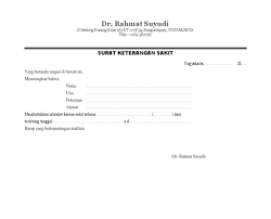 Contoh surat keterangan sakit dari dokter makassar have an image from the other.contoh surat keterangan sakit dari dokter makassar it also will include a picture of a kind that may be seen in the gallery of contoh surat keterangan sakit dari dokter makassar. 9 Contoh Surat Dokter Keterangan Sakit Puskesmas Dan Klinik