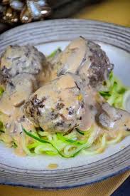 This venison tourtiere recipe marries the complexities of a meat pie brought together with a special blend. Venison Meatball Alfredo And Zucchini Noodles Honeybunch Hunts