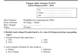 Soal Uas Kelas 3 Semester 1 Semua Mata Pelajaran Sekolahdasar Net