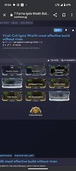 Hi, Wanted To Know If This Is A Decent Build For Ignis Wraith For Steel  Path? And Ofc I Still Have To Add Forma To Be Able To Fully Upgrade The Galv