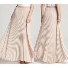 Mini, midi or maxi, to be smart or slinky in, with short or long or no sleeves and probably some that i've forgotten to mention. Bcbgmaxazria Skirts Bcbgmaxazria Estel Pleated Maxi Skirt Bare Pink Xs Poshmark