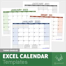 Download our free printable monthly calendar templates for january 2021 in word, excel and pdf formats. Excel Calendar Template For 2021 And Beyond