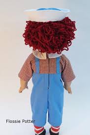 Flossie Potter Raggedy Boy Doll Costume Doll Clothes Pattern 18 inch American Girl Dolls