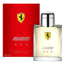 Glossy website name and navigation reveals that the product is related to a prominent personality and luxury. Unique Cologne Perfume Ferrari Scuderia Red 125 Ml Aliexpress