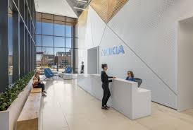 Nokia Corporate Lobby In 2020 Corporate Interiors Interior Design Firms Interior Architecture Design