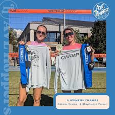 Congratulations to our M/W doubles ✨CHAMPS✨ and runner ups 🏆 Open/AA  Womens 1st: Jamila Johnson + Kennedy Schmitt 2nd: Ashley Wall + Jenna  Teague 🏆 AA/A Mens 1st: Benjamin Stivers + Juno