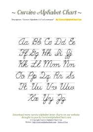Uppercase Lowercase Cursive Alphabet Charts With Arrows In