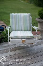 How To Make A Chair Cushion Deck Chair Makeover Chair Makeover Outdoor Chair Cushions Diy Chair Cushions