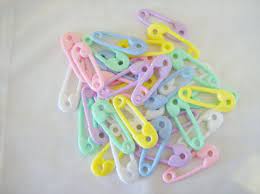 33 Large Plastic Baby Diaper Pins Baby Shower Supplies Craft Supplies Pastel Baby Shower Favours Baby Shower Decor Table Scatter Pastel Baby Shower Baby Shower Pin Baby Shower Decorations