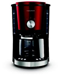 Une cafetière grande capacité au design 3d hors du commun. Cafetiere Evoke Rouge Morphy Richards