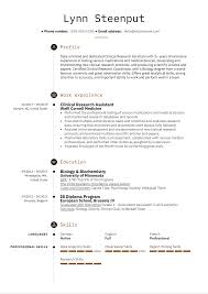 Another name for cv is a resume. Clinical Research Assistant Resume Example Kickresume