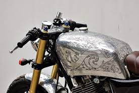 Custom Suzuki Gsx250 Grease N Gasoline Motorcycle Artwork Motorcycle Design Motorcycle