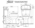 American standard toilet dimensions