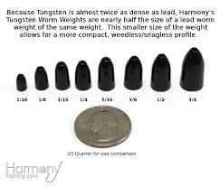 amazon com harmony fishing tungsten worm weights