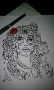 Los muertos tattoo studio is a tattoo shop located in the heart of the old warehouse art district of downtown houston. Dia De Los Muertos Esque Tattoo Design By Wanderlustxharmonay On Deviantart