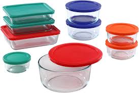 Minor damage during installation such as nicked or chipped edges later developing into larger breaks normally radiating from point of defect. Amazon Com Pyrex Simply Store Meal Prep Glass Food Storage Containers 18 Piece Set Bpa Free Lids Oven Safe Multicolored Kitchen Dining